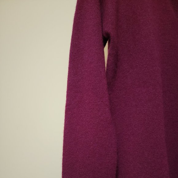 FILORO Cashmere V-Neck Sweater, Merlot, Size XS, NWT - Picture 16 of 16